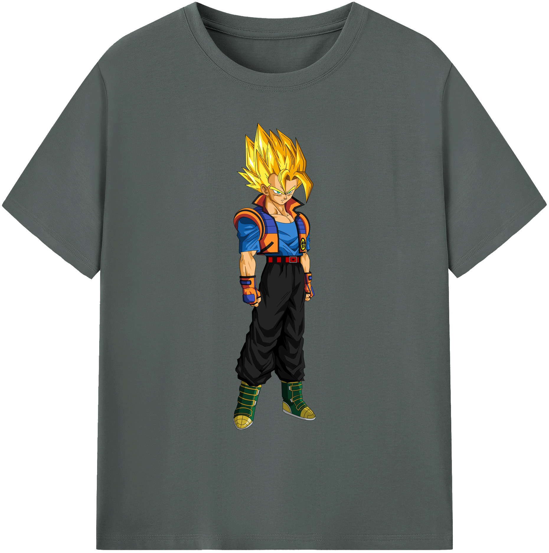 （画像用） ドラゴンボール ベジータ四世（Bejīta Yonsei）DRAGON BALL Vegeta IV 綿100％ メンズ半袖Tシャツ｜肌触りやわらか＆通気性